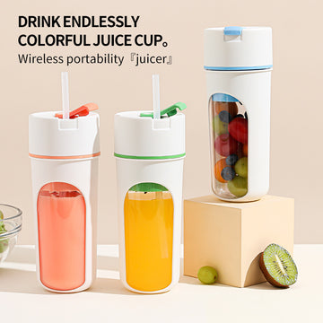 Portable USB Wireless Juicer & Blender | Rechargeable Fruit Mixer & Ice Crusher