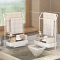 Multi-Layer Rag Draining Rack – Gun Gray | Space-Saving Kitchen Sink Organizer”