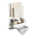 Multi-Layer Rag Draining Rack – Gun Gray | Space-Saving Kitchen Sink Organizer”