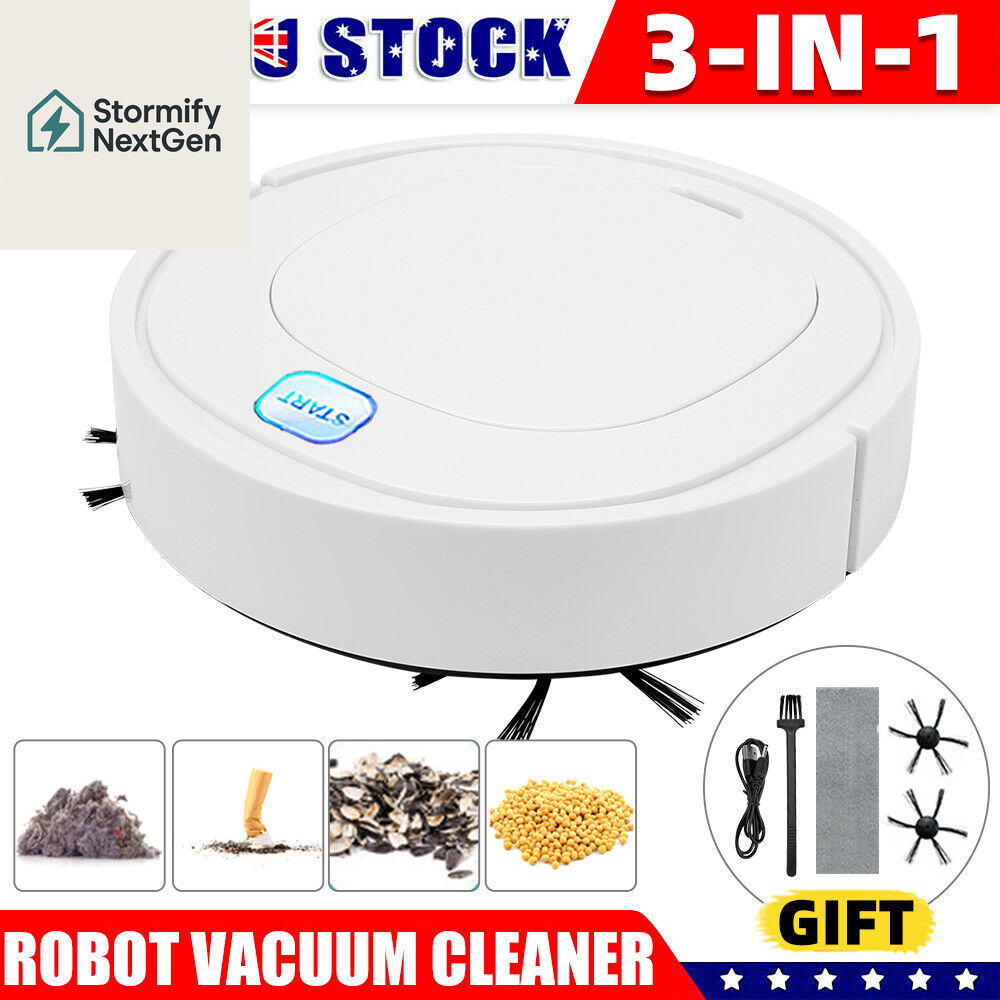 Wireless Smart Robots Vacuum Cleaner Home Cleaning USB Wet Dry Mop Rechargeable